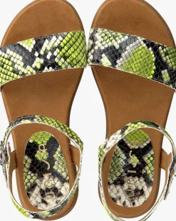 groene unisa platte sandalen lirita