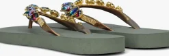 groene uzurii teenslippers alexia