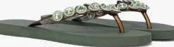 groene uzurii teenslippers beatrix