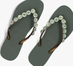 groene uzurii teenslippers beatrix