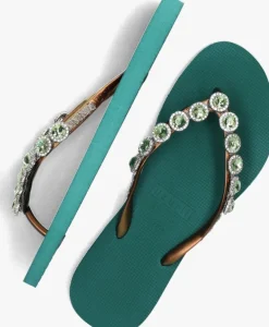 groene uzurii teenslippers beatrix