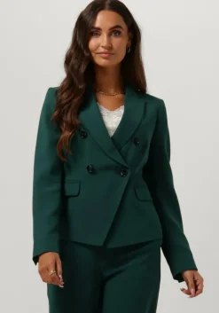groene vanilia blazer crepe double breasted