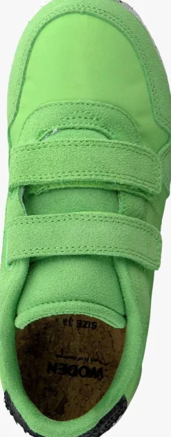 groene woden lage sneakers nor suede