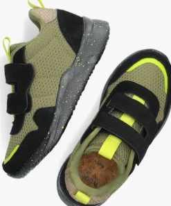 groene woden lage sneakers frej mesh