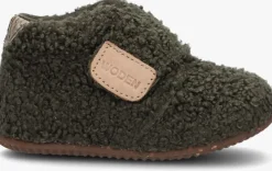groene woden pantoffels kim teddy