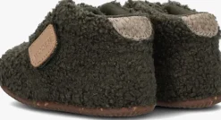 groene woden pantoffels kim teddy