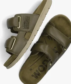 groene woden slippers lisa