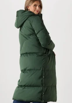 groene y.a.s. gewatteerde jas yasirma ls long down coat