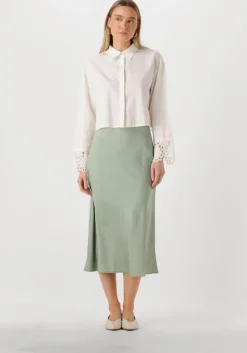 groene y.a.s. maxirok yaspella hw midi skirt s. noos