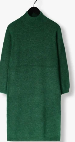 groene y.a.s. midi jurk yasbalis ls funnel knit dress