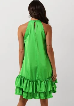 groene y.a.s. mini jurk yaseleanor sl halterneck dress