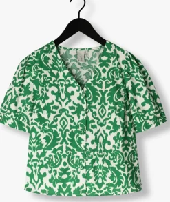 groene y.a.s. top yasgreena 2/4 shirt