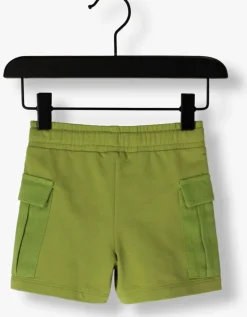 groene your wishes korte broek solid cargo shorts