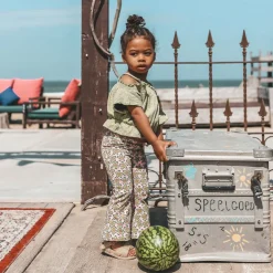 groene your wishes top broderie off shoulder top