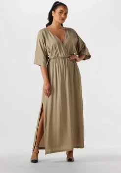khaki access maxi jurk 53-3363-437