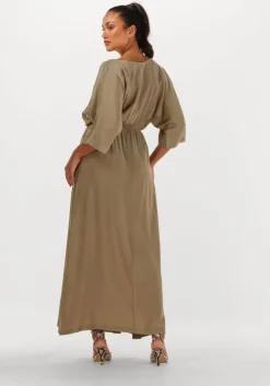 khaki access maxi jurk 53-3363-437