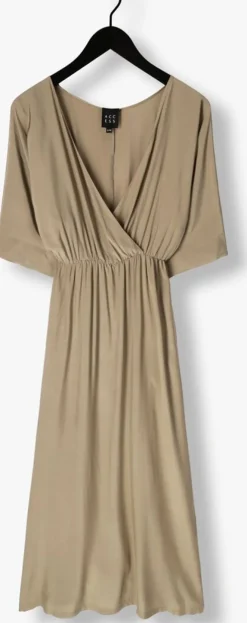 khaki access maxi jurk 53-3363-437