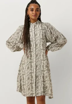 khaki bruuns bazaar mini jurk barbarea philina dress