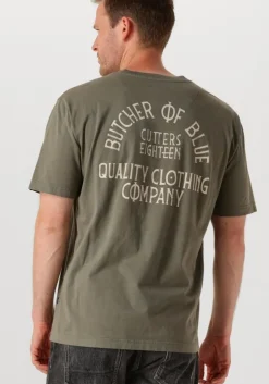 khaki butcher of blue t-shirt classic frat loose tee