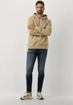 khaki calvin klein sweater washed monologo hoodie
