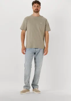 khaki calvin klein t-shirt painted calvin klein jeans tee