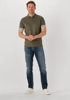 khaki gentiluomo polo polo 3 button ss j2006-219