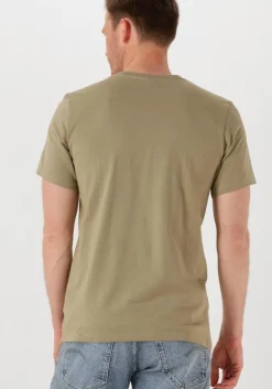 khaki g-star raw t-shirt slim base r t s/s