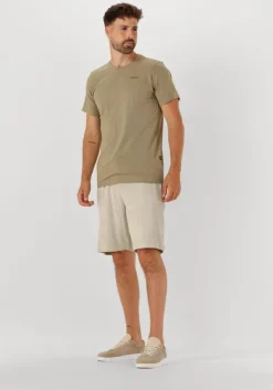 khaki g-star raw t-shirt slim base r t s/s
