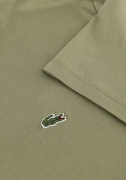 khaki lacoste t-shirt 1tht1 mens tee-shirt 12