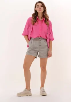 khaki object jeans ocean hw twill shorts