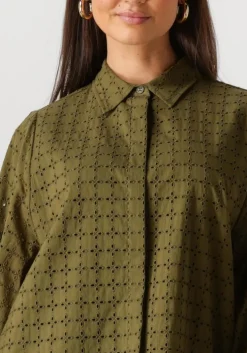 khaki silvian heach mini jurk gpp25259ve