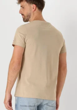 khaki tommy hilfiger t-shirt tommy logo tee