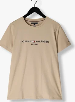 khaki tommy hilfiger t-shirt tommy logo tee