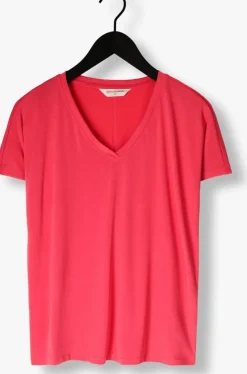 koraal msch copenhagen t-shirt mschfenya modal v neck tee