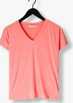 koraal msch copenhagen t-shirt mschfenya modal v neck tee