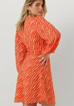 koraal notes du nord mini jurk genny recycled short dress