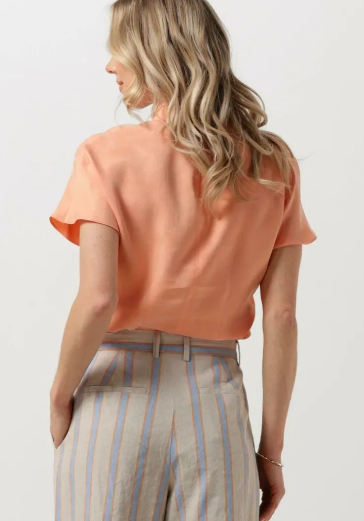 koraal vanilia top satin fluid layer