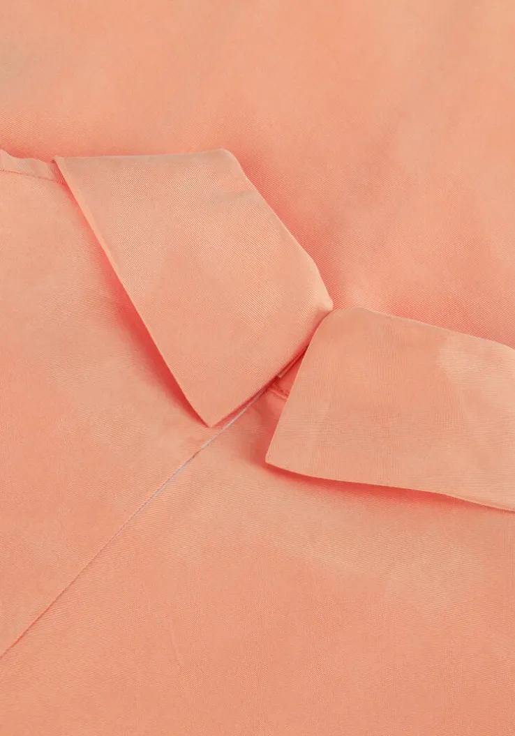 koraal vanilia top satin fluid layer