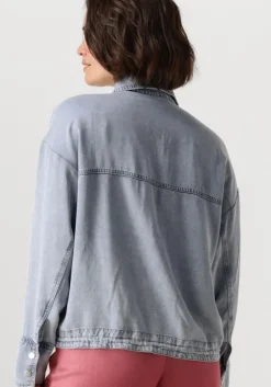 lichtblauwe aaiko spijkerjas karie tencel ten 549