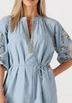 lichtblauwe aimee the label maxi jurk miranda