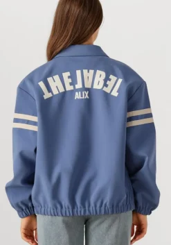 lichtblauwe alix the label jack ladies woven sport bomber