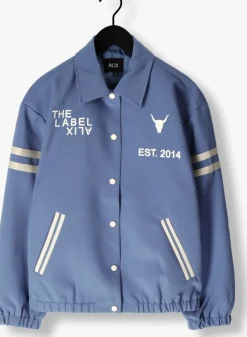 lichtblauwe alix the label jack ladies woven sport bomber