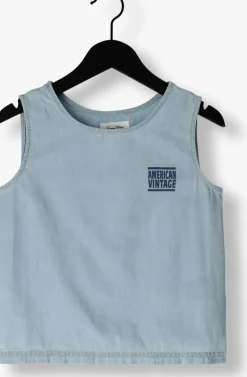 lichtblauwe american vintage polo / t-shirt nyrow