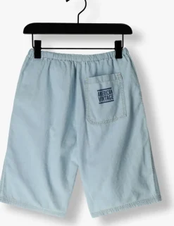 lichtblauwe american vintage korte broek nyrow 1