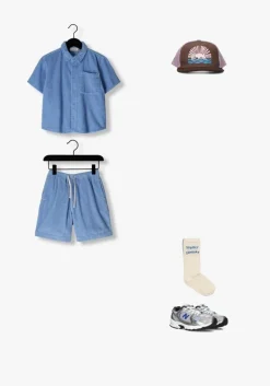 lichtblauwe american vintage korte broek padow-b 1