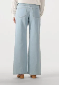 lichtblauwe another label wide jeans moore denim