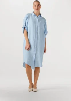 lichtblauwe bellamy midi jurk fay