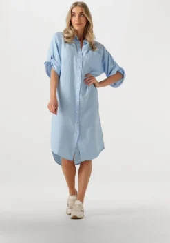 lichtblauwe bellamy midi jurk fay