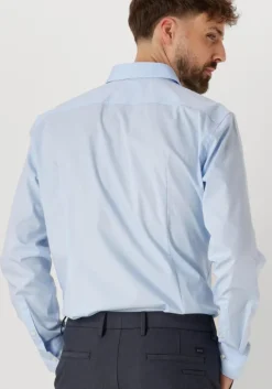 lichtblauwe boss black klassiek overhemd h-hank-kent0c1-214