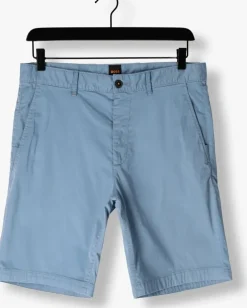 lichtblauwe boss orange korte broek chino-slim-short